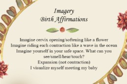 Words of affirmation to support women during labor, childbirth, birth